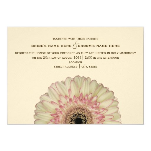 gerbera wedding invitations gerbera wedding invitation zazzle gerbera wedding invitations gerbera wedding invitation zazzle