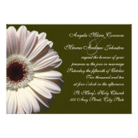 Gerbera Daisy Wedding Personalized Announcements