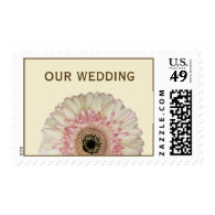 Gerbera Daisy Wedding Postage Stamp