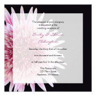 Gerbera Daisy Wedding Reception Only Invitation