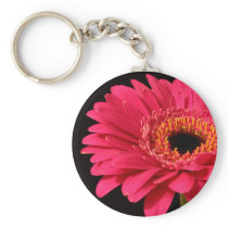 Gerbera in pink keychains