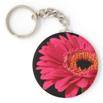 Gerbera in pink keychains