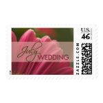 Gerbera July Wedding stamps