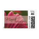Gerbera March Wedding stamps