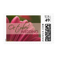 Gerbera October Wedding stamps