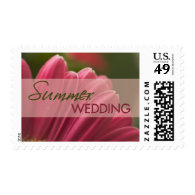 Gerbera Summer Wedding stamps