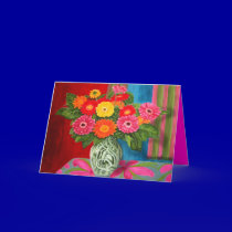 gerberas daisies Bouquet cards