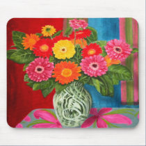 gerberas daisy Bouquet mousepads