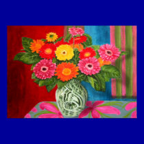 gerberas daisy Bouquet posters