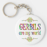 GERBILS are my world Keychain