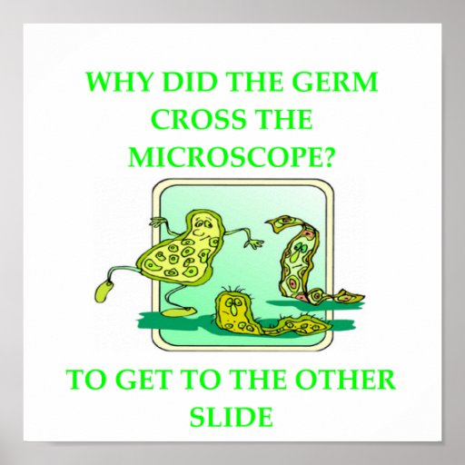 GERM BIOLOGY RESEARCH JOKE PRINT