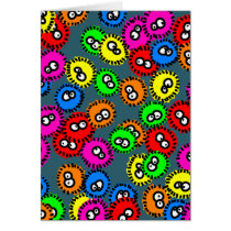 Germ Wallpaper Greeting Cards