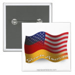 German-American Waving Flag Pins
