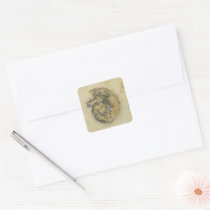 German Ammonite with Dendrites Stickers