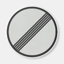 German Autobahn No Speed Limits Road Sign Magnet