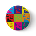 German Board Games Pop Art buttons