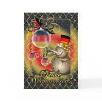 German Christmas Card - Frohe Weihnachten