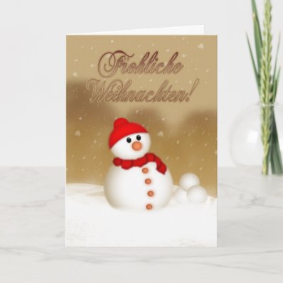 German Christmas Card - Gesegnete Weihnachten und