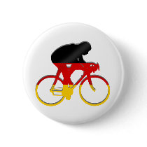 German cycling flag of germany cyclists gear buttons
