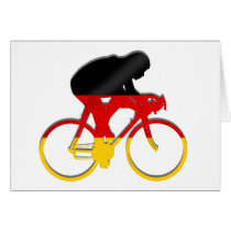 German cycling flag of germany cyclists gear cards by Funkart German cycling flag of germany cyclists gear cards