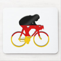 German cycling flag of germany cyclists gear mousepads by Funkart German cycling flag of germany cyclists gear mousepads