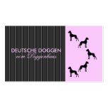 GERMAN DOGGEN visiting cards business cards