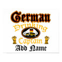 German Drinking Cptn Poster posters