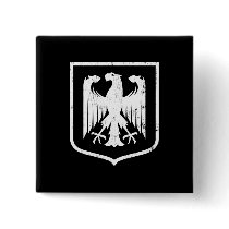 German Eagle - Deutschland coat of arms Pinback Buttons