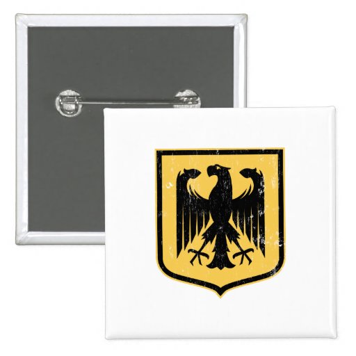 German Eagle - Deutschland coat of arms Pinback Buttons