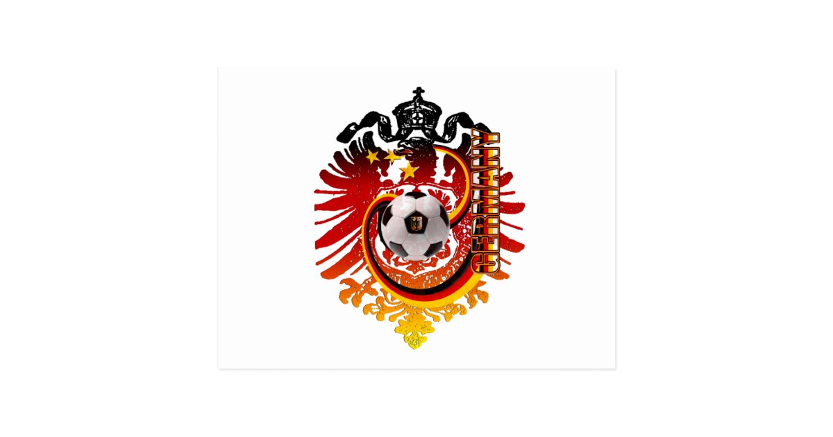 German Eagle Germany Soccer badge Postcard | Zazzle
