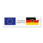 German - EU Flag Bumper Sticker