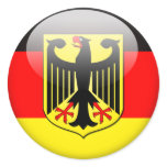 German Flag 2.0 Round Sticker