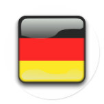 German Flag Button Round Stickers