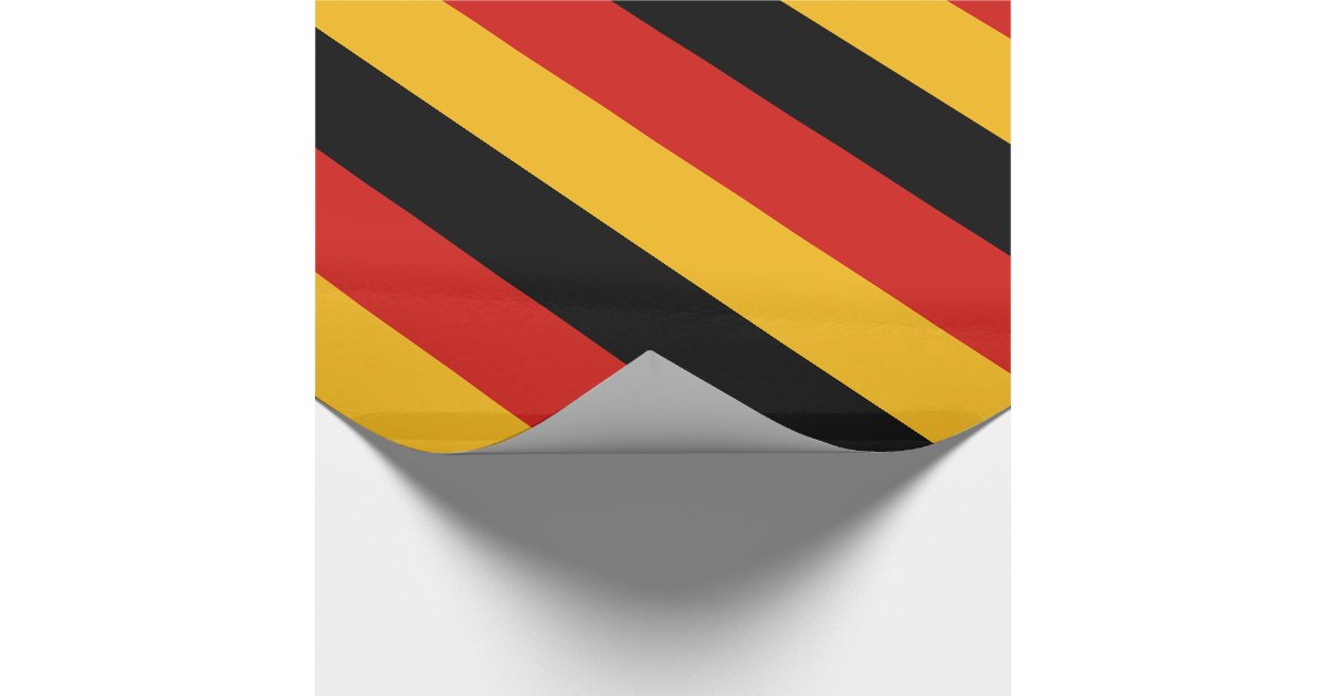 GERMAN FLAG COLORS WRAPPING PAPER Zazzle
