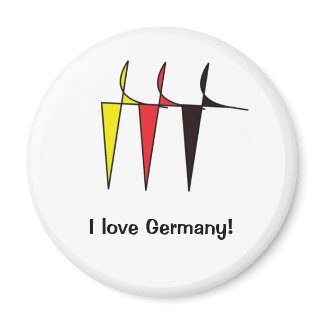German flag colours Magnet magnet