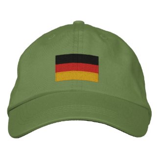 German flag embroidered adjustable cap embroideredhat