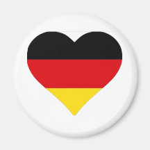 German Flag Heart Magnet