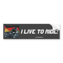 German Flag & Motorbike Rider Bumper Stickers