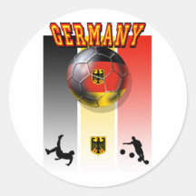 German flag of Germany soccer ball bicycle kick Sticker