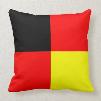 German Flag Squares Pillow