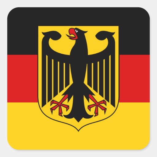 german flag with crest sticker square zazzle ugly disney christmas sweaters
