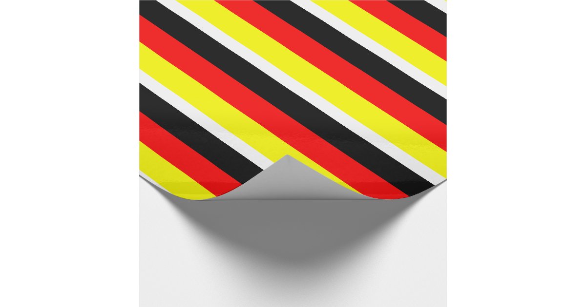German Flag Wrapping Paper Zazzle