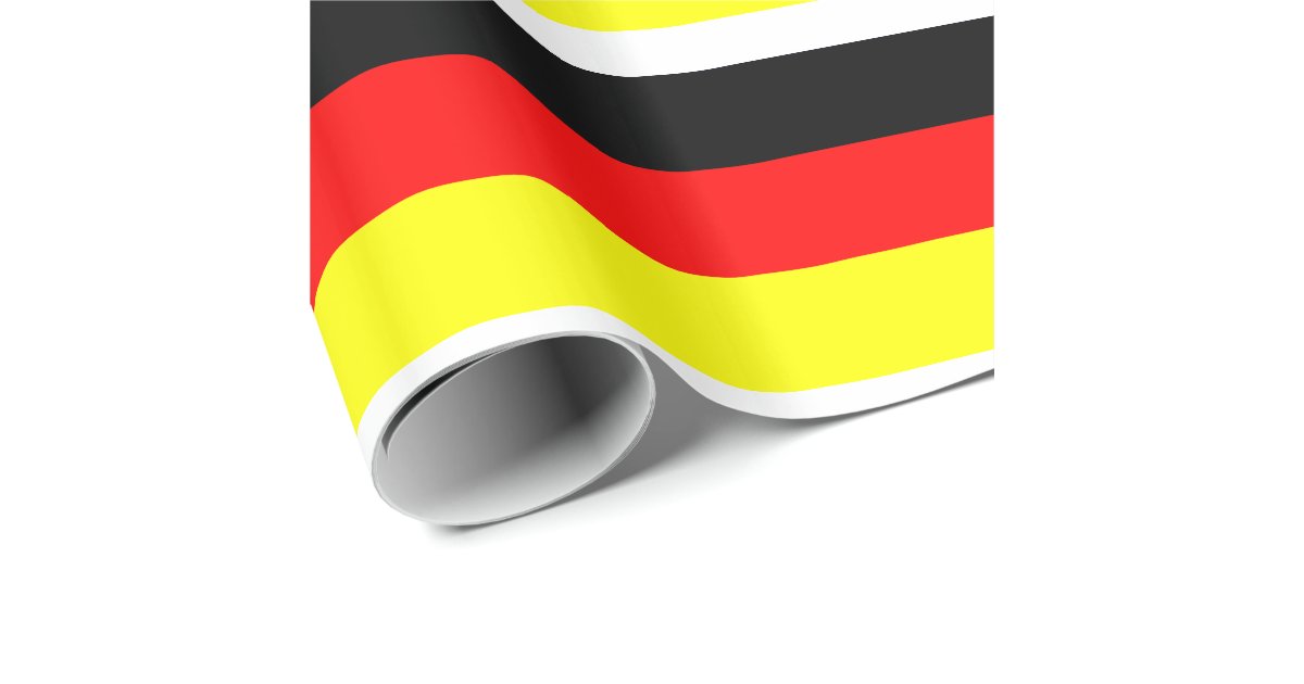 German Flag Wrapping Paper Zazzle