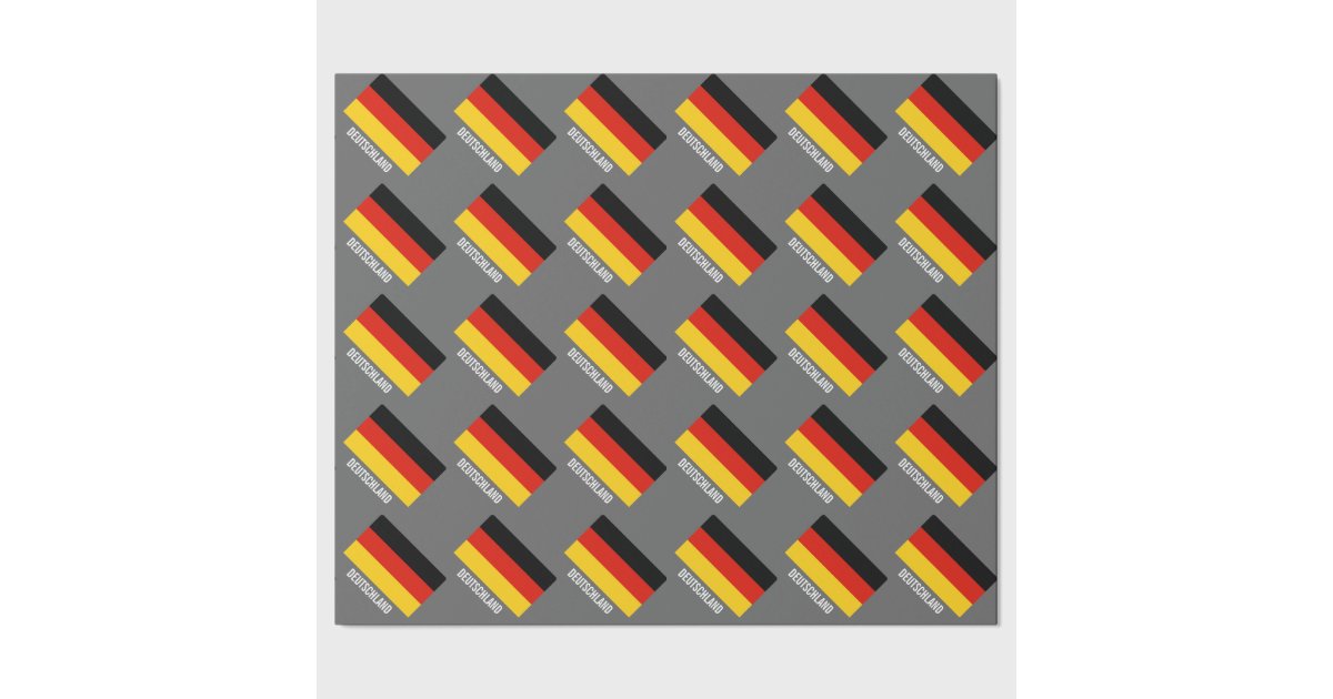 German flag wrapping paper Germany colors design Zazzle