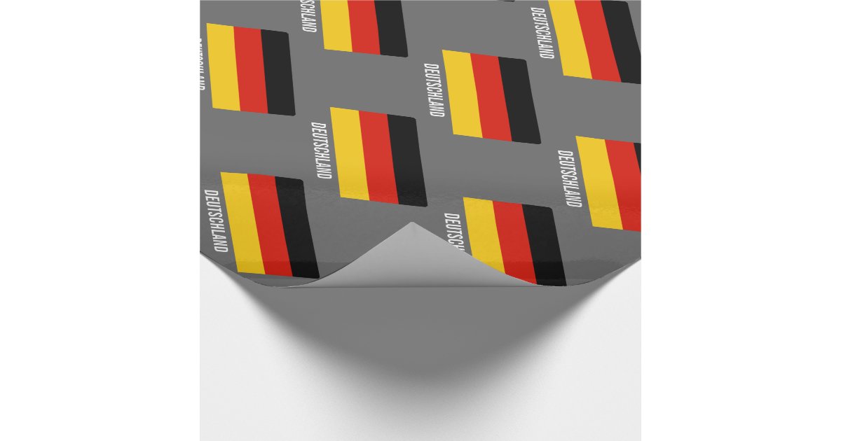 German flag wrapping paper Germany colors design Zazzle