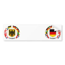 German Flags Pinwheel Bumper Stickers