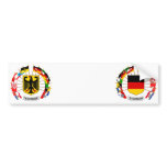 German Flags Pinwheel Bumper Stickers