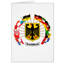 German Flags Pinwheel Greeting Cards