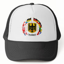 German Flags Pinwheel Mesh Hats