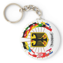 German Flags Pinwheel Key Chain